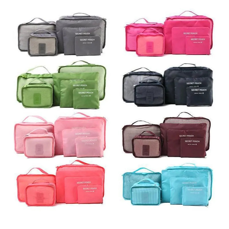 6pcs Portable Travel Suitcases Bag